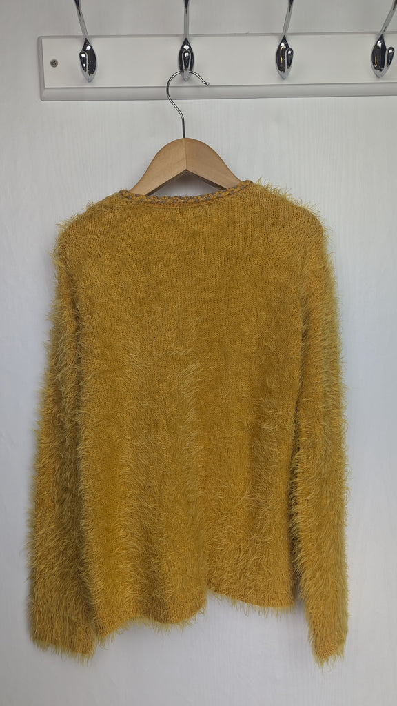 Catimini Mustard Fluffy Cardigan - Girls 8 Years Catimini Used, Preloved, Preworn & Second Hand Baby, Kids & Children's Clothing UK Online. Cheap affordable. Brands including Next, Joules, Nutmeg Morrisons, TU, F&F, H&M.