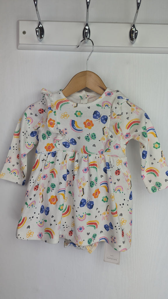 NEW Mothercare Multicolour Floral Rainbow Dress - Girls 3-6 Months Mothercare Used, Preloved, Preworn & Second Hand Baby, Kids & Children's Clothing UK Online. Cheap affordable. Brands including Next, Joules, Nutmeg Morrisons, TU, F&F, H&M.