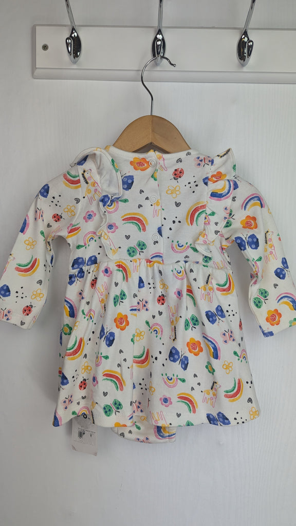 NEW Mothercare Multicolour Floral Rainbow Dress - Girls 3-6 Months Mothercare Used, Preloved, Preworn & Second Hand Baby, Kids & Children's Clothing UK Online. Cheap affordable. Brands including Next, Joules, Nutmeg Morrisons, TU, F&F, H&M.