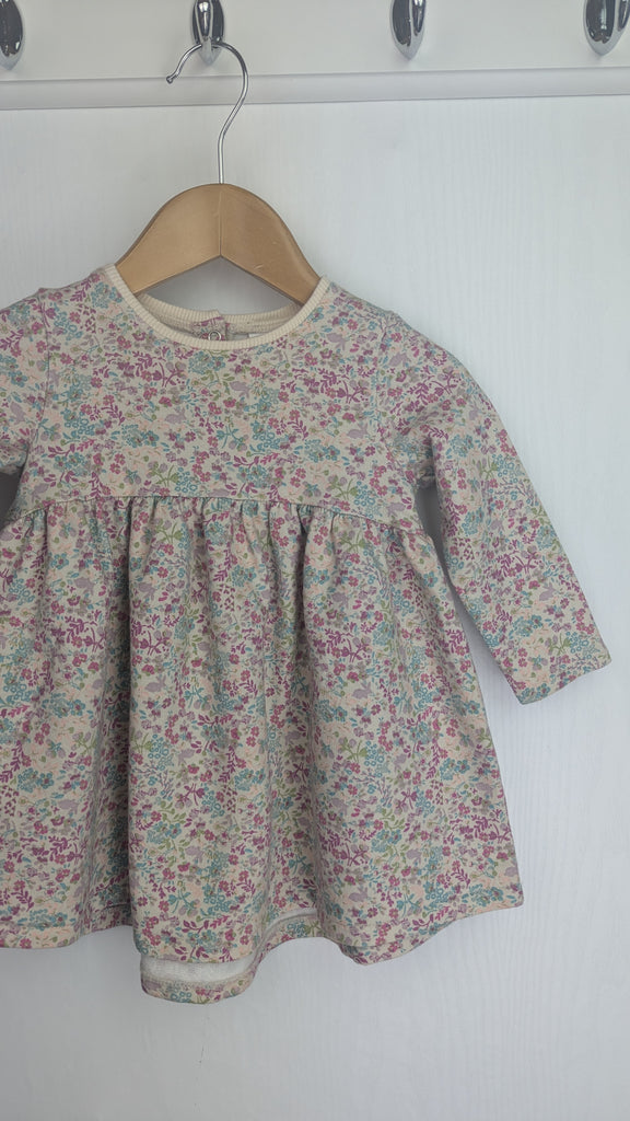 Next Floral Cotton Long Sleeve Dress - Girls 6-9 Months Next Used, Preloved, Preworn & Second Hand Baby, Kids & Children's Clothing UK Online. Cheap affordable. Brands including Next, Joules, Nutmeg Morrisons, TU, F&F, H&M.