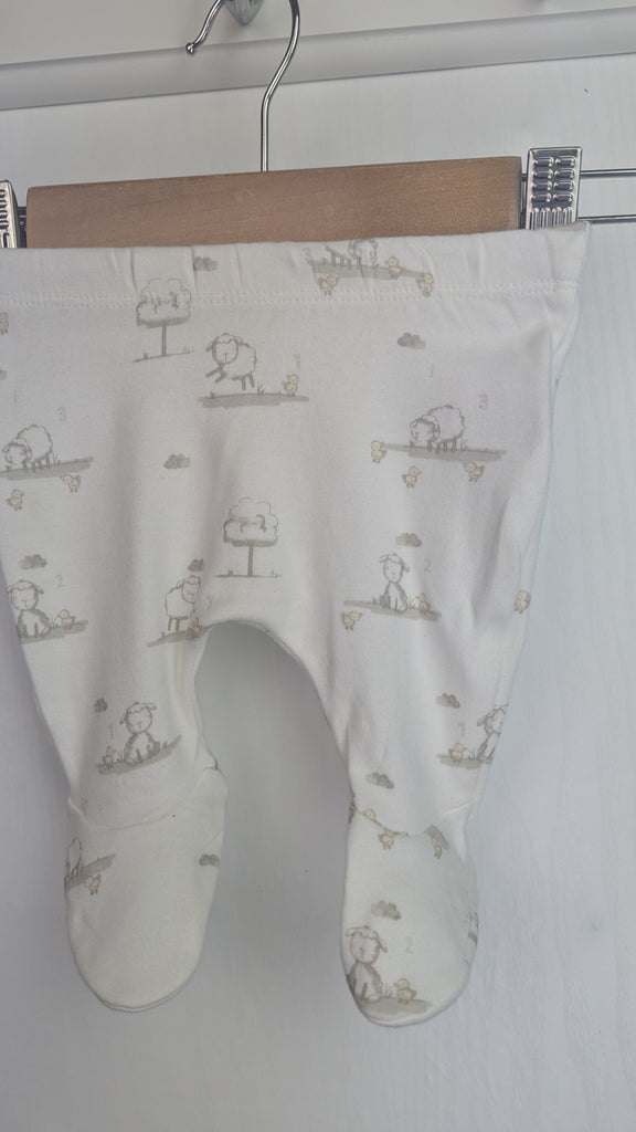 Mothercare Lamb Print Leggings - Unisex Tiny Baby Mothercare Used, Preloved, Preworn & Second Hand Baby, Kids & Children's Clothing UK Online. Cheap affordable. Brands including Next, Joules, Nutmeg Morrisons, TU, F&F, H&M.