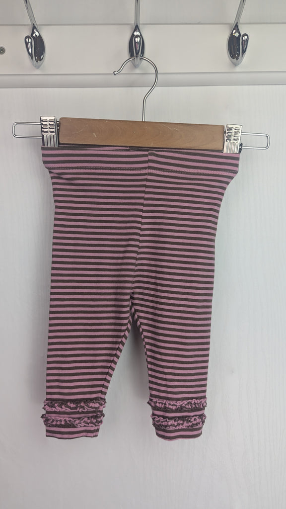 M&S Pink & Brown Striped Leggings - Baby Girls 0-3 Months Marks & Spencer Used, Preloved, Preworn & Second Hand Baby, Kids & Children's Clothing UK Online. Cheap affordable. Brands including Next, Joules, Nutmeg Morrisons, TU, F&F, H&M.