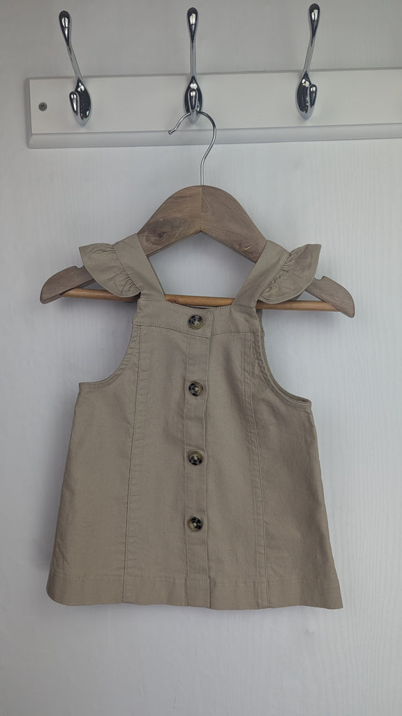 TU Beige Button Dress - Baby Girls 0-3 Months TU Used, Preloved, Preworn & Second Hand Baby, Kids & Children's Clothing UK Online. Cheap affordable. Brands including Next, Joules, Nutmeg Morrisons, TU, F&F, H&M.