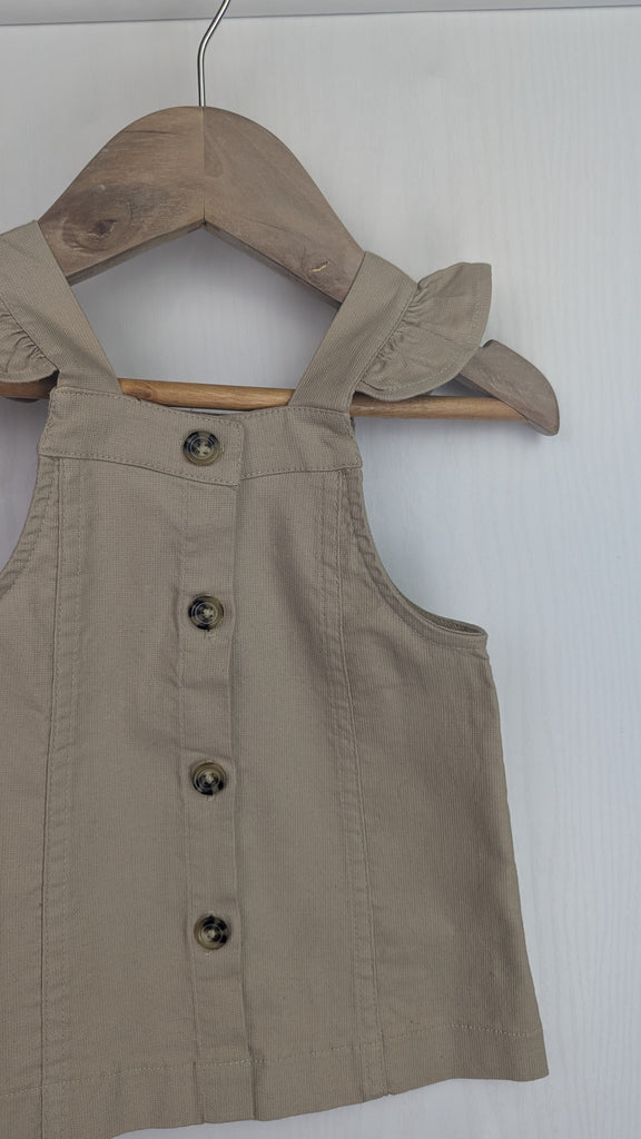 TU Beige Button Dress - Baby Girls 0-3 Months TU Used, Preloved, Preworn & Second Hand Baby, Kids & Children's Clothing UK Online. Cheap affordable. Brands including Next, Joules, Nutmeg Morrisons, TU, F&F, H&M.