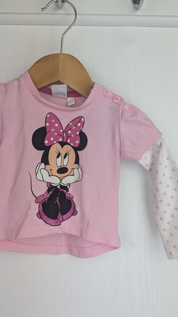 Primark Disney Minnie Mouse Top - Girls 0-3 Months Primark Used, Preloved, Preworn & Second Hand Baby, Kids & Children's Clothing UK Online. Cheap affordable. Brands including Next, Joules, Nutmeg Morrisons, TU, F&F, H&M.