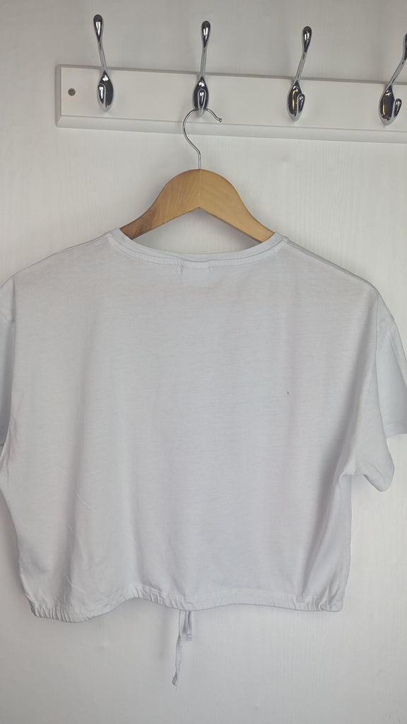 Zara Funny Things Today Crop Top - Girls 11-12 Years Zara Used, Preloved, Preworn & Second Hand Baby, Kids & Children's Clothing UK Online. Cheap affordable. Brands including Next, Joules, Nutmeg Morrisons, TU, F&F, H&M.