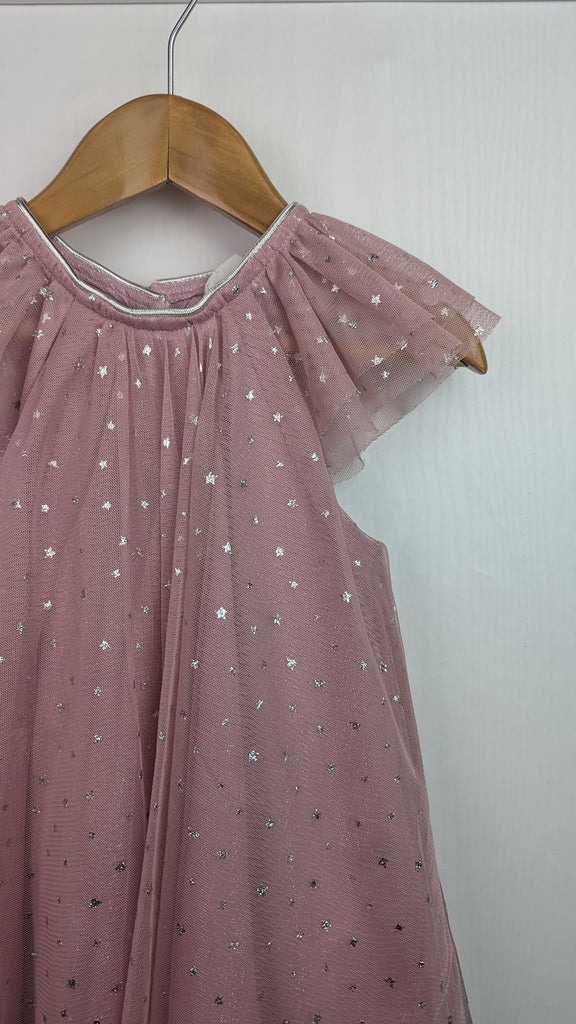 H&M Pink & Silver Star Mesh Party Dress - Girls 18-24 Months H&M Used, Preloved, Preworn & Second Hand Baby, Kids & Children's Clothing UK Online. Cheap affordable. Brands including Next, Joules, Nutmeg Morrisons, TU, F&F, H&M.