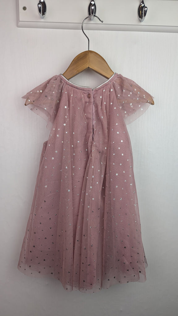 H&M Pink & Silver Star Mesh Party Dress - Girls 18-24 Months H&M Used, Preloved, Preworn & Second Hand Baby, Kids & Children's Clothing UK Online. Cheap affordable. Brands including Next, Joules, Nutmeg Morrisons, TU, F&F, H&M.