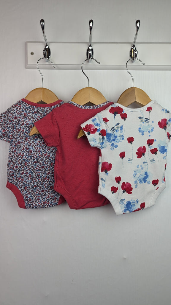 Next Floral Red Poppies Bodysuit Set - Girls Newborn Next Used, Preloved, Preworn & Second Hand Baby, Kids & Children's Clothing UK Online. Cheap affordable. Brands including Next, Joules, Nutmeg Morrisons, TU, F&F, H&M.