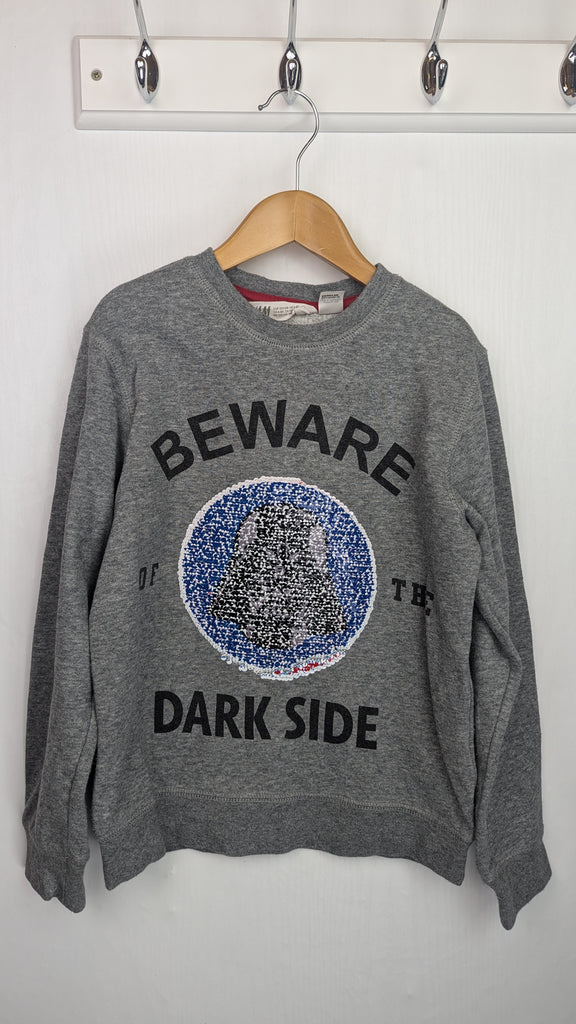 H&M Grey Star Wars Sequin Jumper - Boys 7-8 Years H&M Used, Preloved, Preworn & Second Hand Baby, Kids & Children's Clothing UK Online. Cheap affordable. Brands including Next, Joules, Nutmeg Morrisons, TU, F&F, H&M.