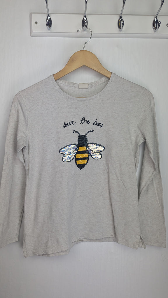 Zara Beige Save The Bees Top - Girls 13-14 Years Zara Used, Preloved, Preworn & Second Hand Baby, Kids & Children's Clothing UK Online. Cheap affordable. Brands including Next, Joules, Nutmeg Morrisons, TU, F&F, H&M.