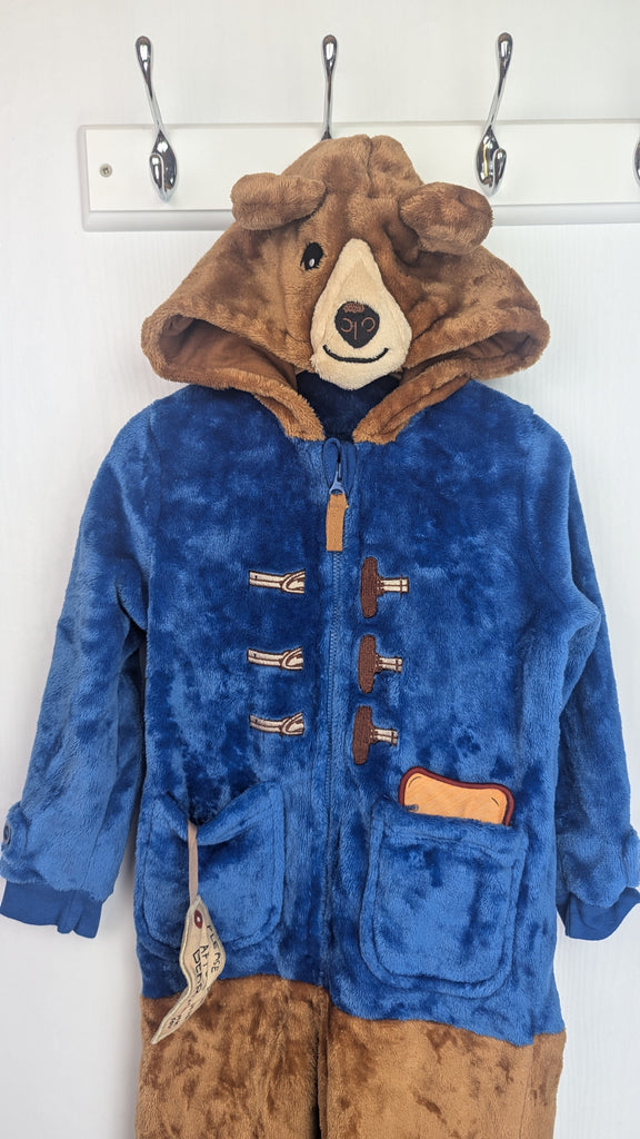 M&S Paddington Bear Onesie - Unisex 4-5 Years Marks & Spencer Used, Preloved, Preworn & Second Hand Baby, Kids & Children's Clothing UK Online. Cheap affordable. Brands including Next, Joules, Nutmeg Morrisons, TU, F&F, H&M.