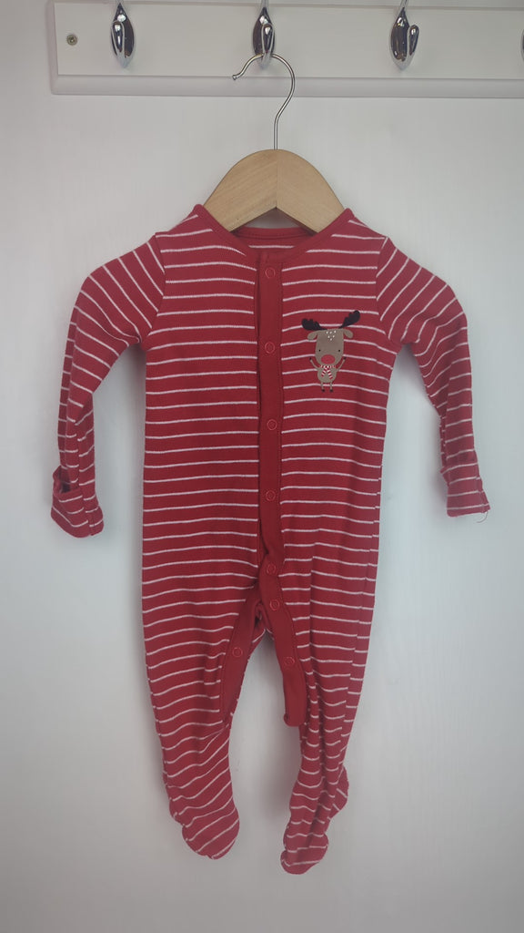 F&F Red Reindeer Christmas Sleepsuit - Unisex 3-6 months F&F Used, Preloved, Preworn & Second Hand Baby, Kids & Children's Clothing UK Online. Cheap affordable. Brands including Next, Joules, Nutmeg Morrisons, TU, F&F, H&M.