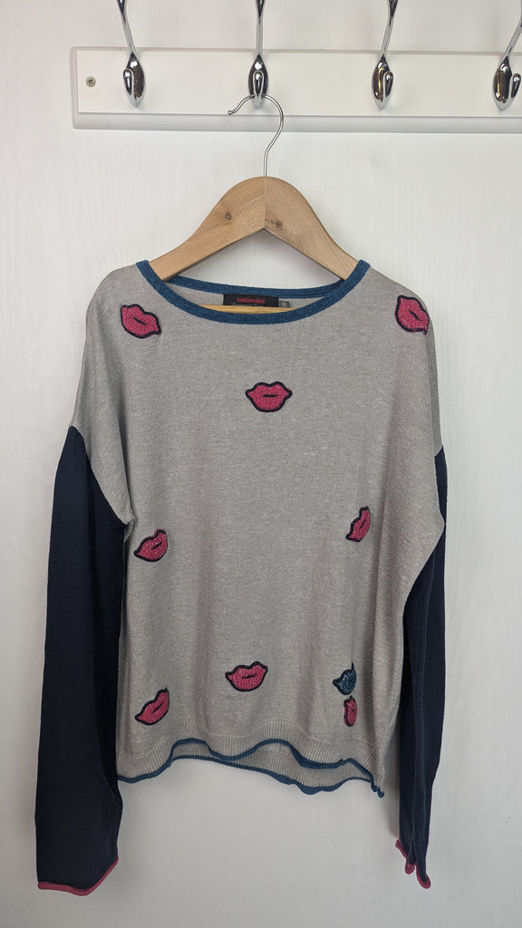 Catimini Pink Lips Jumper - Girls 10 Years Catimini Used, Preloved, Preworn & Second Hand Baby, Kids & Children's Clothing UK Online. Cheap affordable. Brands including Next, Joules, Nutmeg Morrisons, TU, F&F, H&M.