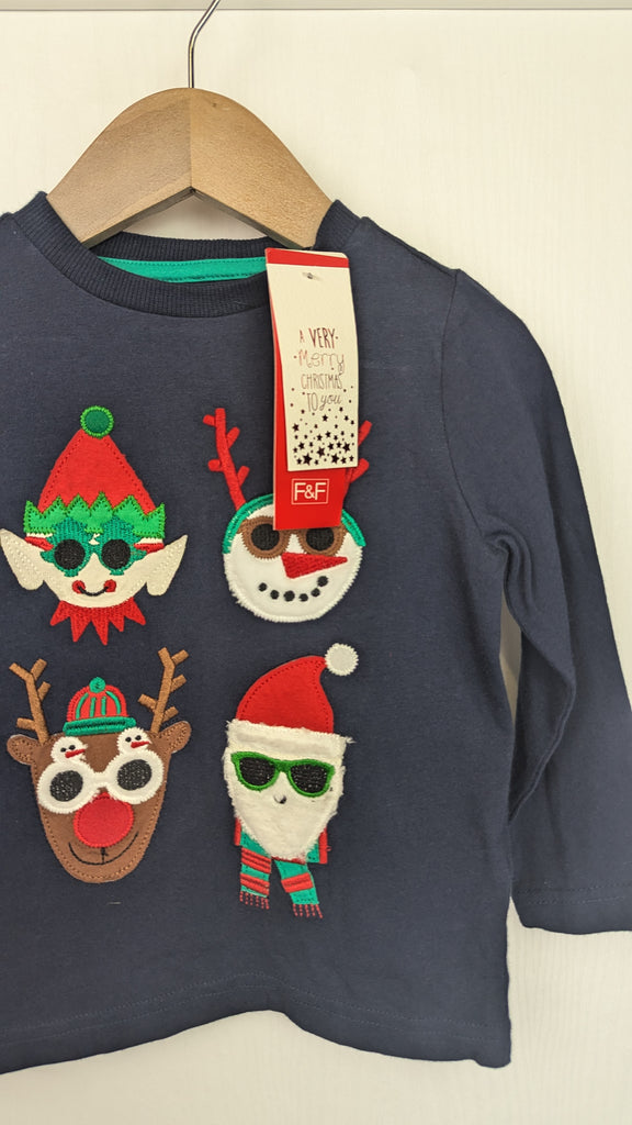 NEW F&F Christmas Long Sleeve Top - Unisex 18-24 Months F&F Used, Preloved, Preworn & Second Hand Baby, Kids & Children's Clothing UK Online. Cheap affordable. Brands including Next, Joules, Nutmeg Morrisons, TU, F&F, H&M.