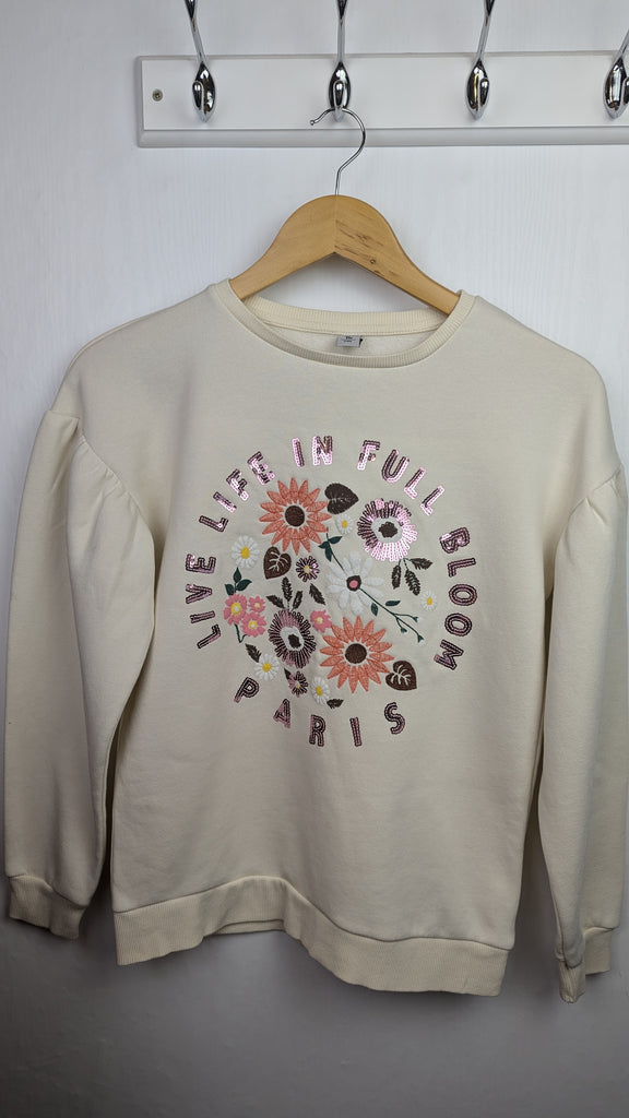 NEW TU Cream Floral Jumper - Girls 12 Years TU Used, Preloved, Preworn & Second Hand Baby, Kids & Children's Clothing UK Online. Cheap affordable. Brands including Next, Joules, Nutmeg Morrisons, TU, F&F, H&M.