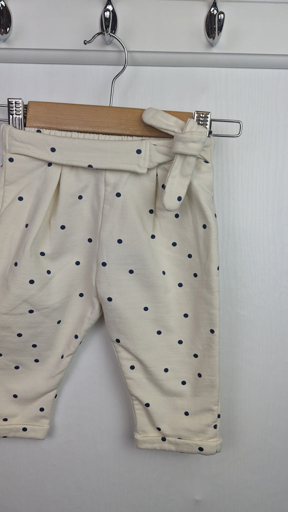 NEW M&S Cream Spotty Trousers - Girls 6-9 Months Marks & Spencer Used, Preloved, Preworn & Second Hand Baby, Kids & Children's Clothing UK Online. Cheap affordable. Brands including Next, Joules, Nutmeg Morrisons, TU, F&F, H&M.