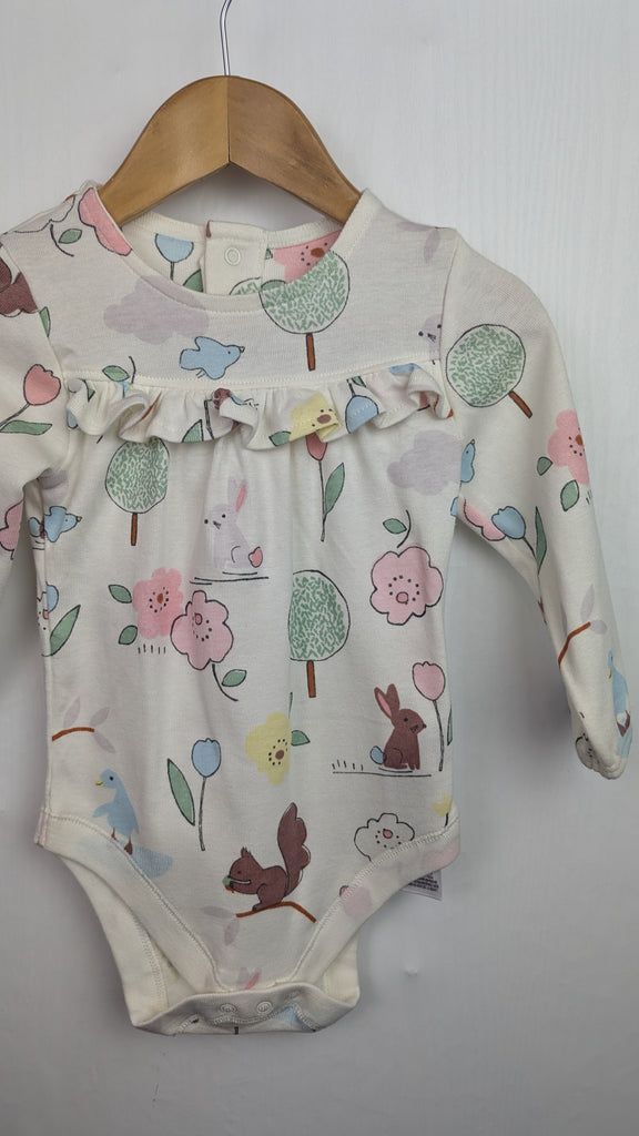 NEW M&S Cream Squirrel, Duck & Bunnies Bodysuit - Girls 6-9 Months Marks & Spencer Used, Preloved, Preworn & Second Hand Baby, Kids & Children's Clothing UK Online. Cheap affordable. Brands including Next, Joules, Nutmeg Morrisons, TU, F&F, H&M.