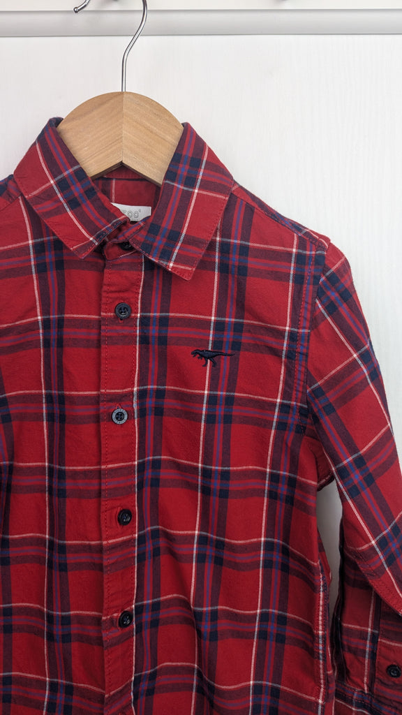 Blue Zoo Red Plaid Long Sleeve Shirt - Boys 4-5 Years Blue Zoo Used, Preloved, Preworn & Second Hand Baby, Kids & Children's Clothing UK Online. Cheap affordable. Brands including Next, Joules, Nutmeg Morrisons, TU, F&F, H&M.