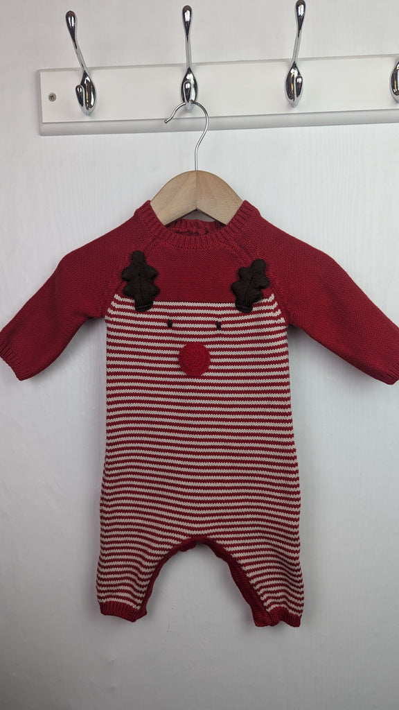 Next Christmas Reindeer Knit Romper - Unisex Baby 0-3 Months Next Used, Preloved, Preworn & Second Hand Baby, Kids & Children's Clothing UK Online. Cheap affordable. Brands including Next, Joules, Nutmeg Morrisons, TU, F&F, H&M.