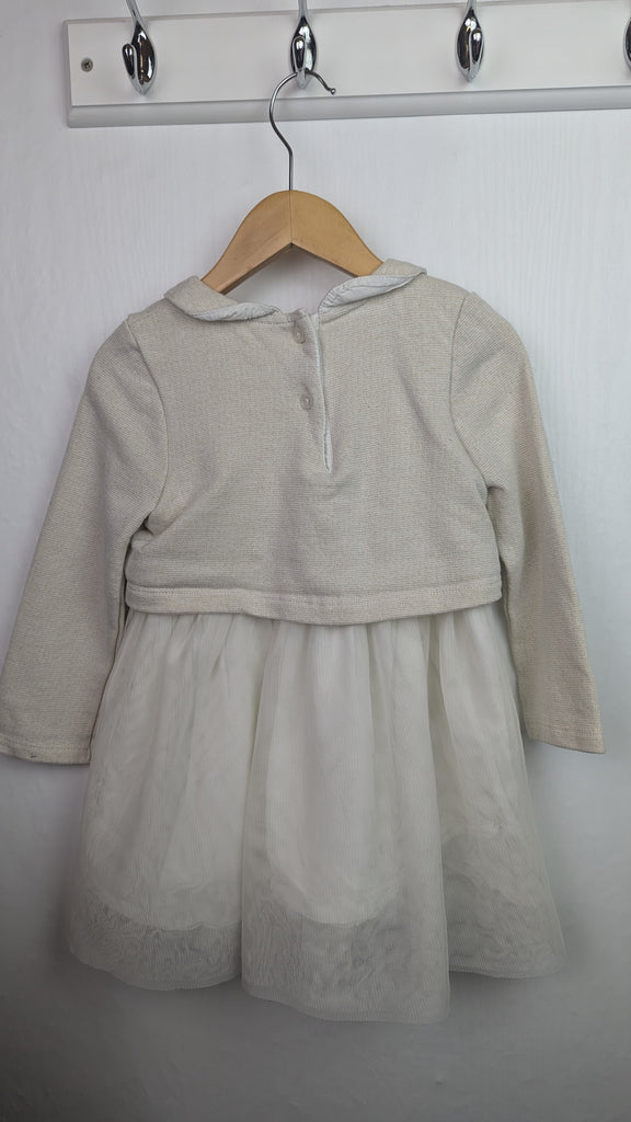 TU Cream Floral Mesh Dress - Girls 18-24 Months TU Used, Preloved, Preworn & Second Hand Baby, Kids & Children's Clothing UK Online. Cheap affordable. Brands including Next, Joules, Nutmeg Morrisons, TU, F&F, H&M.