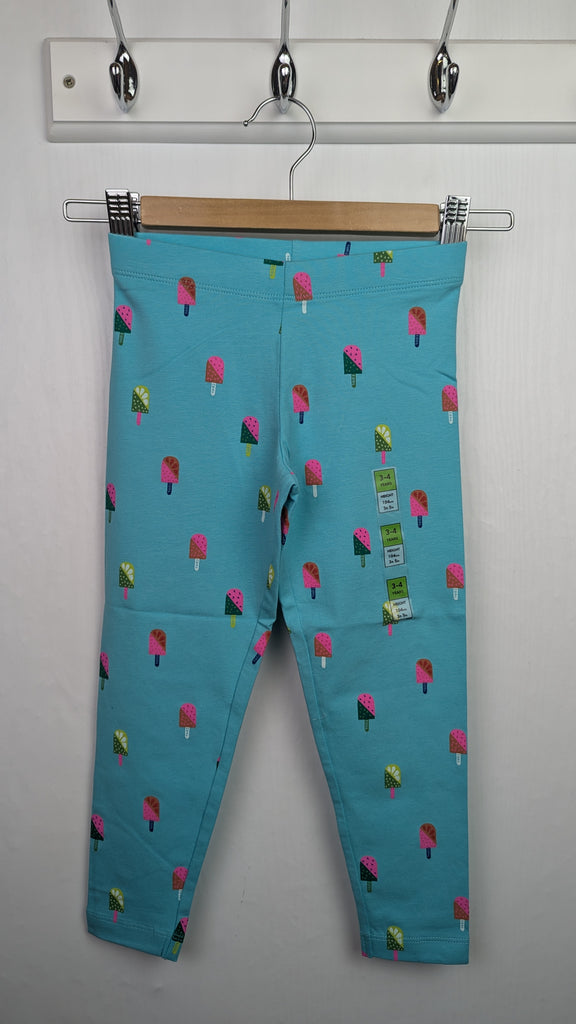 Ex-M&S Blue Lolly Leggings - Girls 5-6 Years Marks & Spencer Used, Preloved, Preworn & Second Hand Baby, Kids & Children's Clothing UK Online. Cheap affordable. Brands including Next, Joules, Nutmeg Morrisons, TU, F&F, H&M.