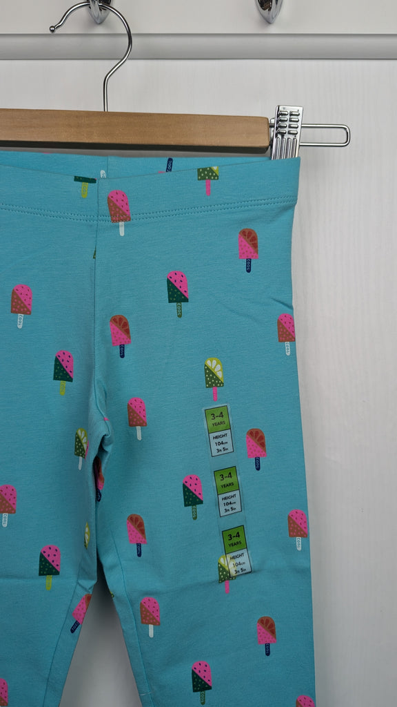 Ex-M&S Blue Lolly Leggings - Girls 5-6 Years Marks & Spencer Used, Preloved, Preworn & Second Hand Baby, Kids & Children's Clothing UK Online. Cheap affordable. Brands including Next, Joules, Nutmeg Morrisons, TU, F&F, H&M.