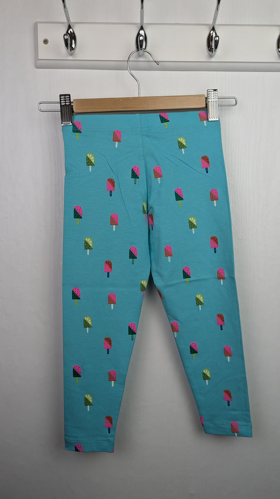 Ex-M&S Blue Lolly Leggings - Girls 5-6 Years Marks & Spencer Used, Preloved, Preworn & Second Hand Baby, Kids & Children's Clothing UK Online. Cheap affordable. Brands including Next, Joules, Nutmeg Morrisons, TU, F&F, H&M.