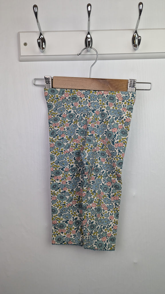 Ex-Boden Teal & Cream Floral Leggings - Girls 6-12 Months Boden Used, Preloved, Preworn & Second Hand Baby, Kids & Children's Clothing UK Online. Cheap affordable. Brands including Next, Joules, Nutmeg Morrisons, TU, F&F, H&M.