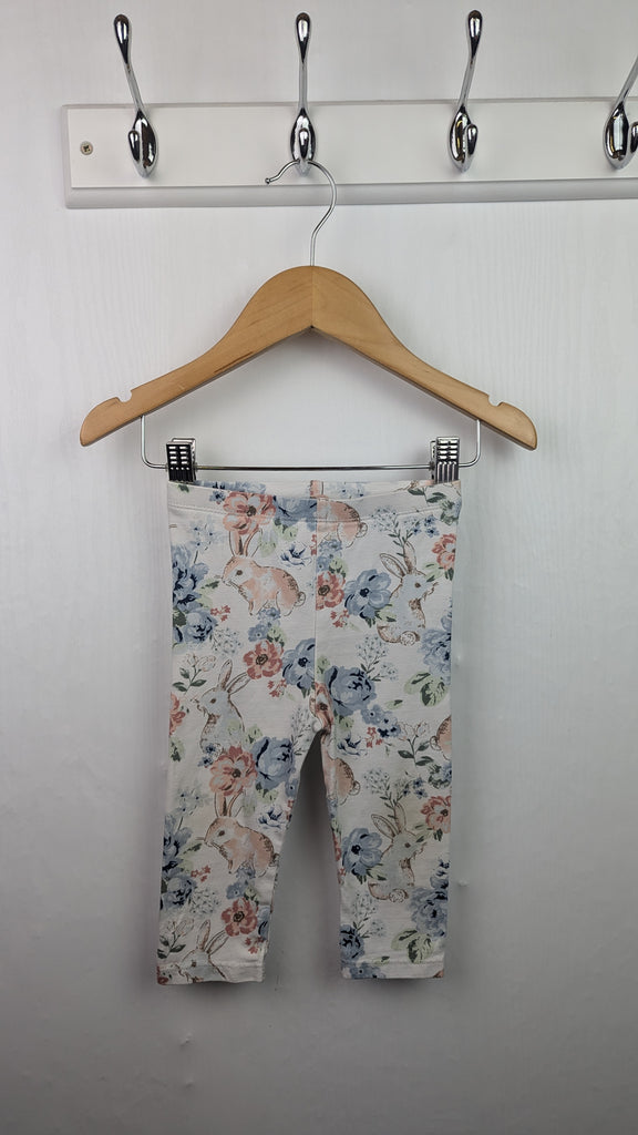 TU Floral Bunny Leggings - Girls 6-9 Months TU Used, Preloved, Preworn & Second Hand Baby, Kids & Children's Clothing UK Online. Cheap affordable. Brands including Next, Joules, Nutmeg Morrisons, TU, F&F, H&M.