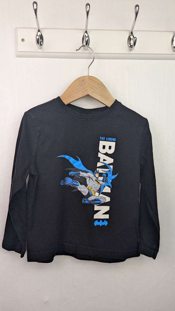 Primark Batman Long Sleeve Top - Boys 3-4 Years Primark Used, Preloved, Preworn & Second Hand Baby, Kids & Children's Clothing UK Online. Cheap affordable. Brands including Next, Joules, Nutmeg Morrisons, TU, F&F, H&M.