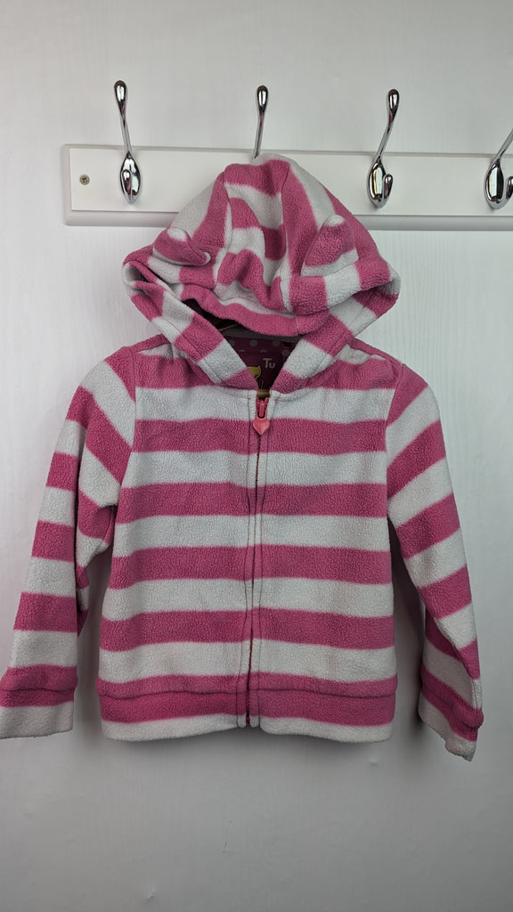 TU Pink Striped Cat Ears Fleece - Girls 18-24 months TU Used, Preloved, Preworn & Second Hand Baby, Kids & Children's Clothing UK Online. Cheap affordable. Brands including Next, Joules, Nutmeg Morrisons, TU, F&F, H&M.