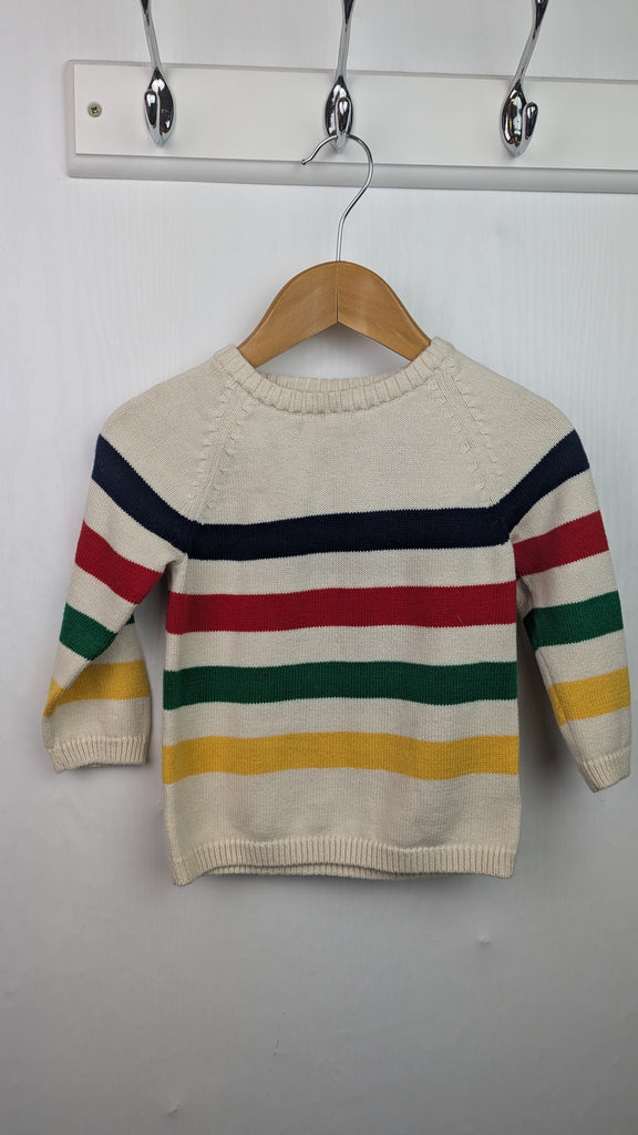 H&M Fine Knit Striped Jumper - Boys 4-6 months H&M Used, Preloved, Preworn & Second Hand Baby, Kids & Children's Clothing UK Online. Cheap affordable. Brands including Next, Joules, Nutmeg Morrisons, TU, F&F, H&M.