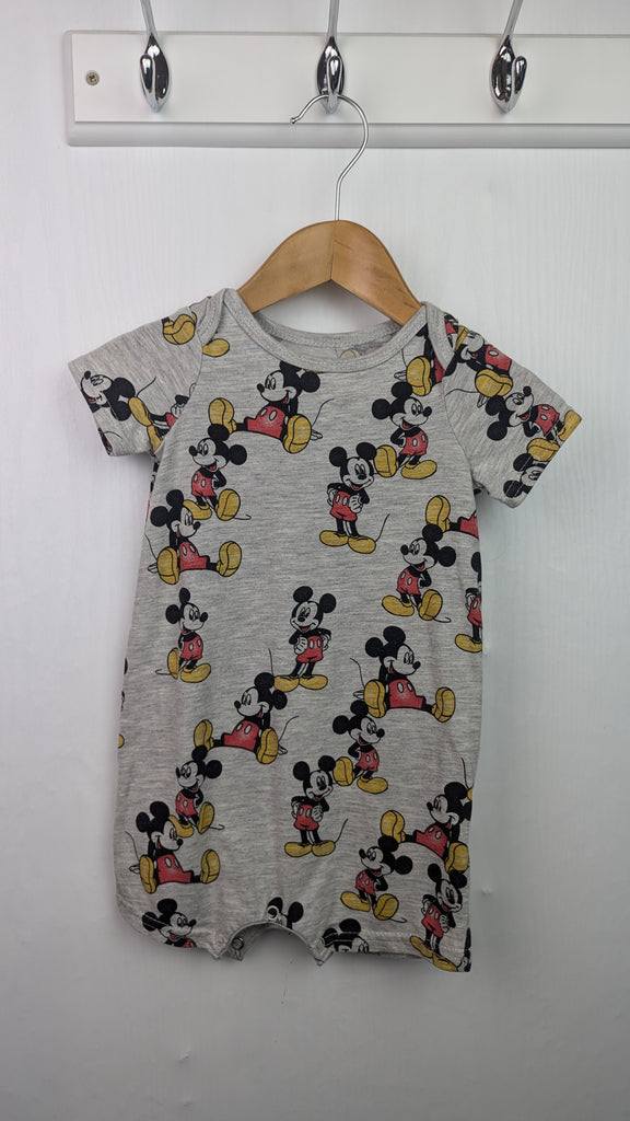 Disney Mickey Mouse Romper - Boys 12 Months Little Ones Preloved Used, Preloved, Preworn & Second Hand Baby, Kids & Children's Clothing UK Online. Cheap affordable. Brands including Next, Joules, Nutmeg Morrisons, TU, F&F, H&M.