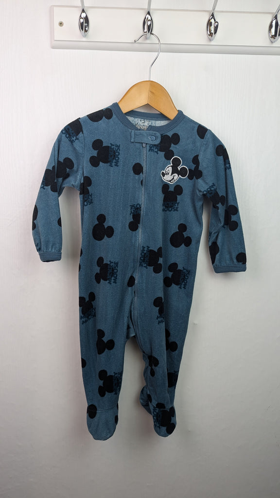 Primark Mickey Mouse Velour Sleepsuit - Boys 6-9 Months Little Ones Preloved Used, Preloved, Preworn & Second Hand Baby, Kids & Children's Clothing UK Online. Cheap affordable. Brands including Next, Joules, Nutmeg Morrisons, TU, F&F, H&M.