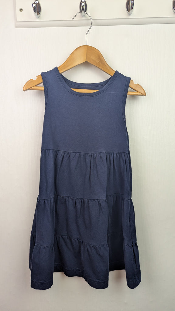 Nutmeg Navy Layered Dress - Girls 3-4 Years Little Ones Preloved Used, Preloved, Preworn & Second Hand Baby, Kids & Children's Clothing UK Online. Cheap affordable. Brands including Next, Joules, Nutmeg Morrisons, TU, F&F, H&M.