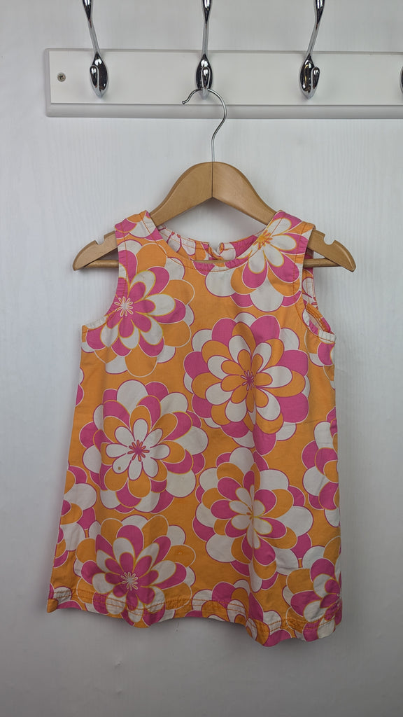 Polarn O. Pyret Retro Style Floral Dress - Girls 2 Years Little Ones Preloved Used, Preloved, Preworn & Second Hand Baby, Kids & Children's Clothing UK Online. Cheap affordable. Brands including Next, Joules, Nutmeg Morrisons, TU, F&F, H&M.