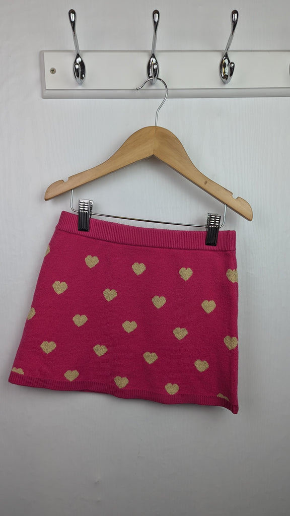 Primark Pink Heart Knit Skirt - Girls 2-3 Years Little Ones Preloved Used, Preloved, Preworn & Second Hand Baby, Kids & Children's Clothing UK Online. Cheap affordable. Brands including Next, Joules, Nutmeg Morrisons, TU, F&F, H&M.