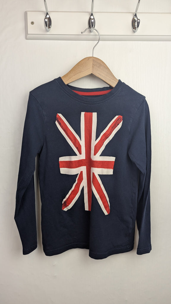 Primark Navy Union Jack Top - Boys 6-7 Years Little Ones Preloved Used, Preloved, Preworn & Second Hand Baby, Kids & Children's Clothing UK Online. Cheap affordable. Brands including Next, Joules, Nutmeg Morrisons, TU, F&F, H&M.