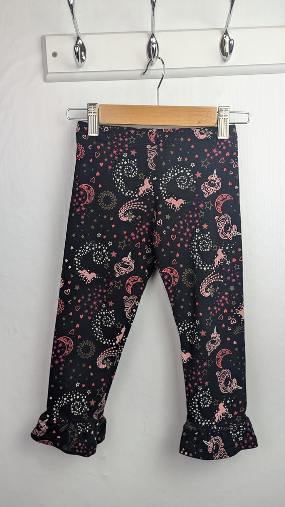 F&F Unicorn Flared Leggings - Girls 5-6 Years Little Ones Preloved Used, Preloved, Preworn & Second Hand Baby, Kids & Children's Clothing UK Online. Cheap affordable. Brands including Next, Joules, Nutmeg Morrisons, TU, F&F, H&M.