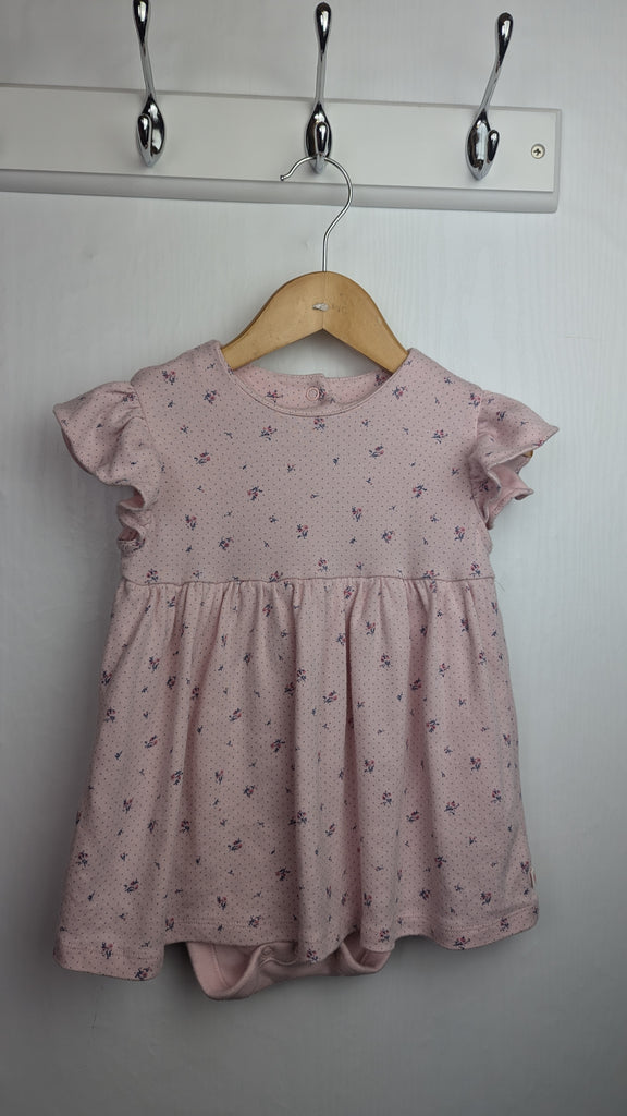 Mothercare Pink Floral Dress & Bodysuit - Girls 12-18 Months Little Ones Preloved Used, Preloved, Preworn & Second Hand Baby, Kids & Children's Clothing UK Online. Cheap affordable. Brands including Next, Joules, Nutmeg Morrisons, TU, F&F, H&M.