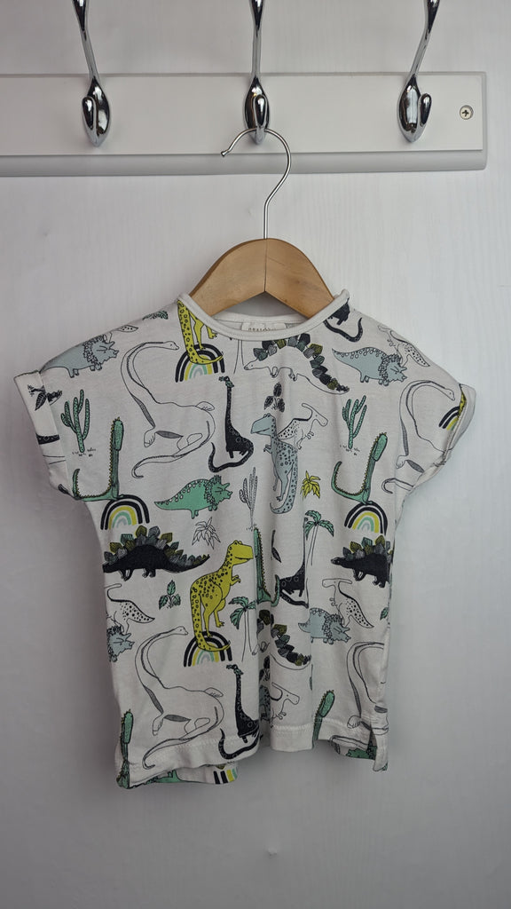 Next Short Sleeve Dinosaur Top - Boys 6-9 Months Little Ones Preloved Used, Preloved, Preworn & Second Hand Baby, Kids & Children's Clothing UK Online. Cheap affordable. Brands including Next, Joules, Nutmeg Morrisons, TU, F&F, H&M.