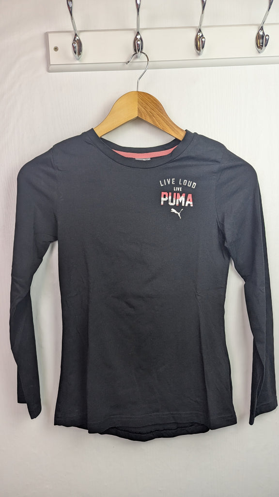 Puma Live Loud Long Sleeve Top - Girls 12 Years Little Ones Preloved Used, Preloved, Preworn Baby, Girls & Boys Clothes. Kids & Children's second hand Clothing UK Online. Cheap affordable. Brands including Next, Joules, Nutmeg Morrisons, TU, F&F, H&M.