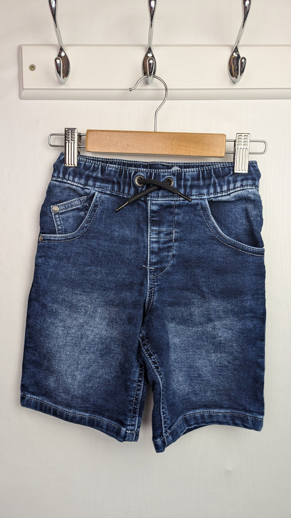 George Dark Blue Denim Shorts - Boys 5-6 Years Little Ones Preloved Used, Preloved, Preworn & Second Hand Baby, Kids & Children's Clothing UK Online. Cheap affordable. Brands including Next, Joules, Nutmeg Morrisons, TU, F&F, H&M.