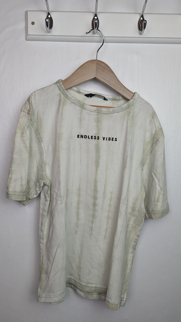 George Green Tie Dye 'Endless Vibes' Top - Boys 6-7 Years Little Ones Preloved Used, Preloved, Preworn & Second Hand Baby, Kids & Children's Clothing UK Online. Cheap affordable. Brands including Next, Joules, Nutmeg Morrisons, TU, F&F, H&M.