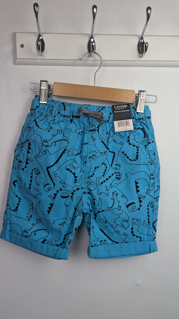 NWT's George Blue Dinosaur Shorts - Boys 3-4 Years Little Ones Preloved Used, Preloved, Preworn & Second Hand Baby, Kids & Children's Clothing UK Online. Cheap affordable. Brands including Next, Joules, Nutmeg Morrisons, TU, F&F, H&M.