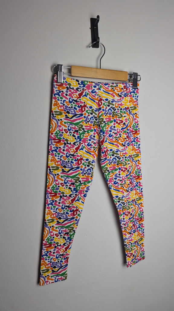 Next White & Multicoloured Leggings - Girls 8 Years Little Ones Preloved Used, Preloved, Preworn & Second Hand Baby, Kids & Children's Clothing UK Online. Cheap affordable. Brands including Next, Joules, Nutmeg Morrisons, TU, F&F, H&M.