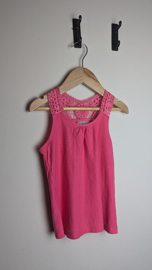 Matalan Pink Sleeveless Top - Girls 6-7 Years Little Ones Preloved Used, Preloved, Preworn Baby, Girls & Boys Clothes. Kids & Children's second hand Clothing UK Online. Cheap affordable. Brands including Next, Joules, Nutmeg Morrisons, TU, F&F, H&M.