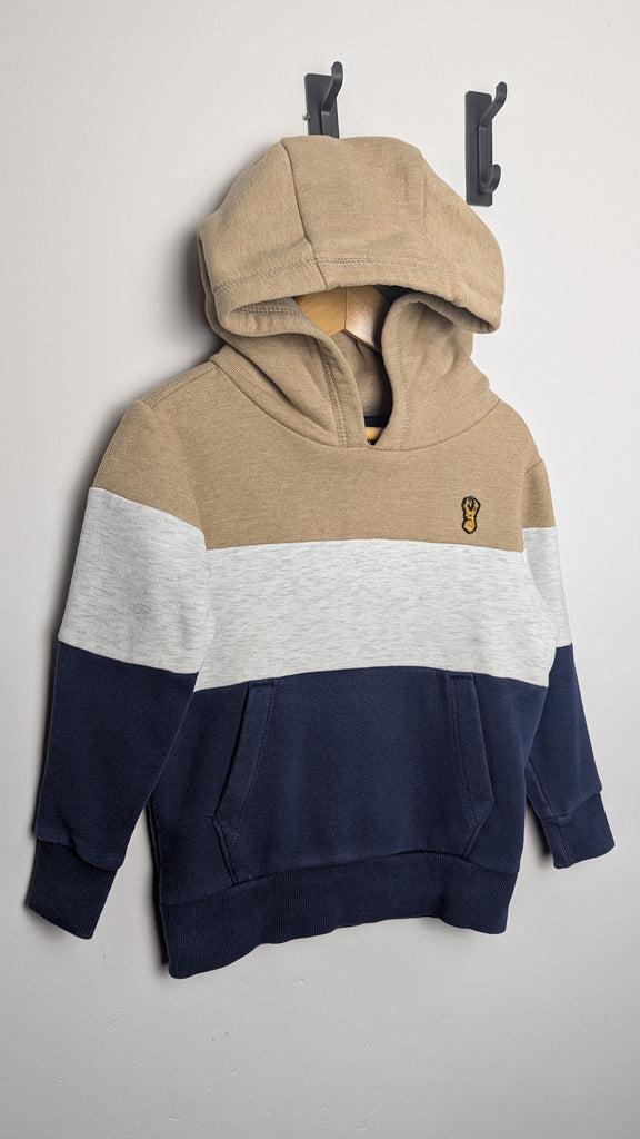 Next Brown/Grey/Navy Hoodie - Boys 3 Years Little Ones Preloved Used, Preloved, Preworn & Second Hand Baby, Kids & Children's Clothing UK Online. Cheap affordable. Brands including Next, Joules, Nutmeg Morrisons, TU, F&F, H&M.