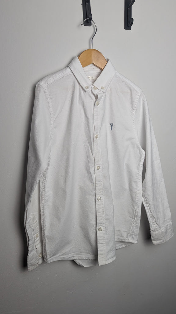 Next Long Sleeve White Shirt - Boys 9 Years Little Ones Preloved Used, Preloved, Preworn & Second Hand Baby, Kids & Children's Clothing UK Online. Cheap affordable. Brands including Next, Joules, Nutmeg Morrisons, TU, F&F, H&M.